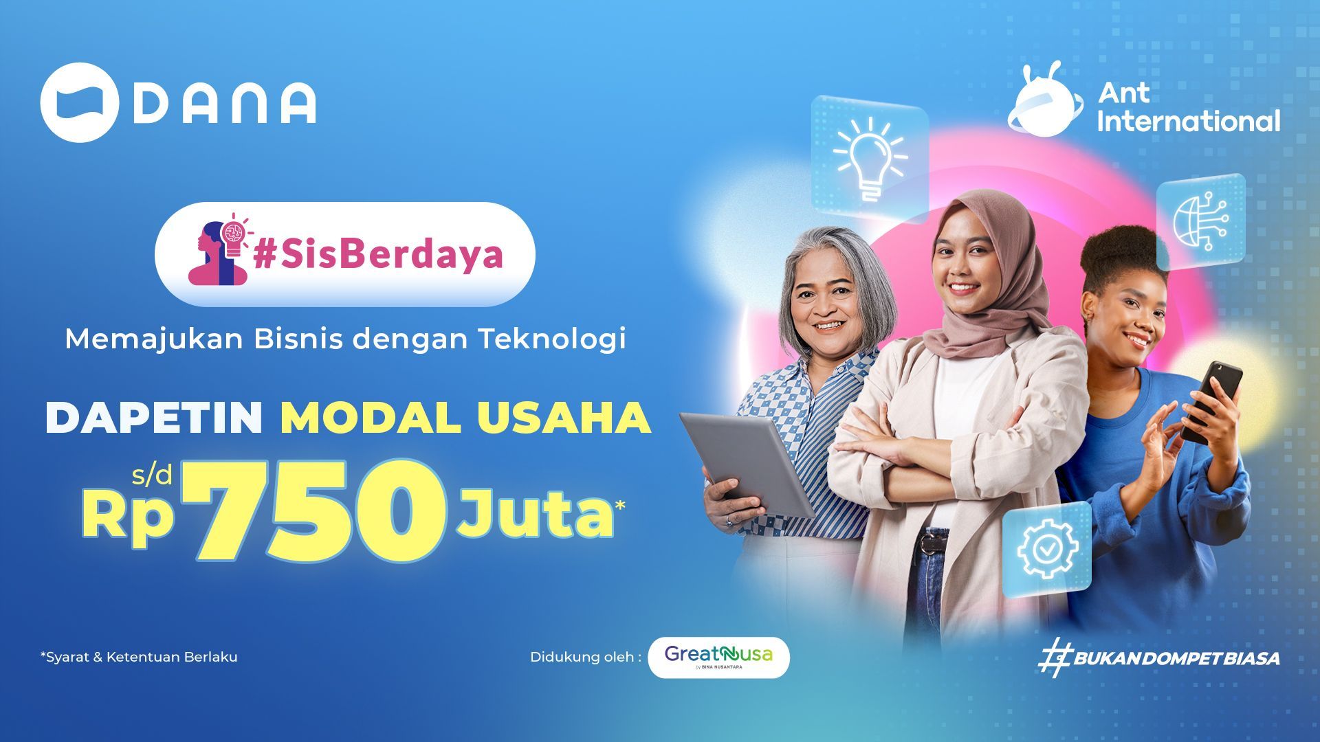DANA Indonesia & ANT International Umumkan 30 Finalis SisBerdaya 2025