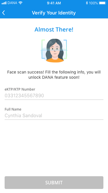 Double check that your data matches the eKTP & submit.