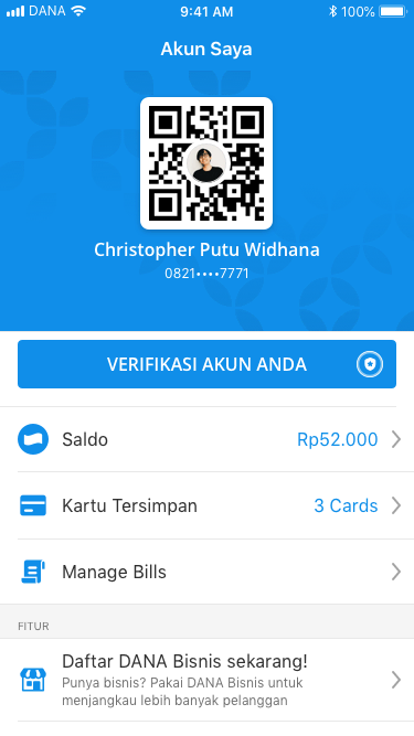 Tap Verifikasi Akun Saya