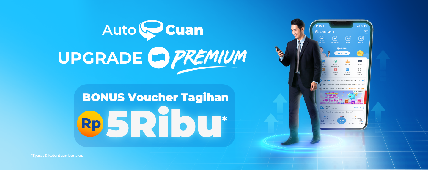 Become DANA Premium and Get a Bill Discount Voucher of IDR 5,000