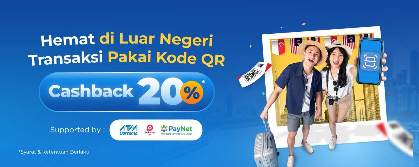 Hemat di Luar Negeri Scan Kode QR di Singapura, Malaysia & Thailand pakai DANA Cashback 20%