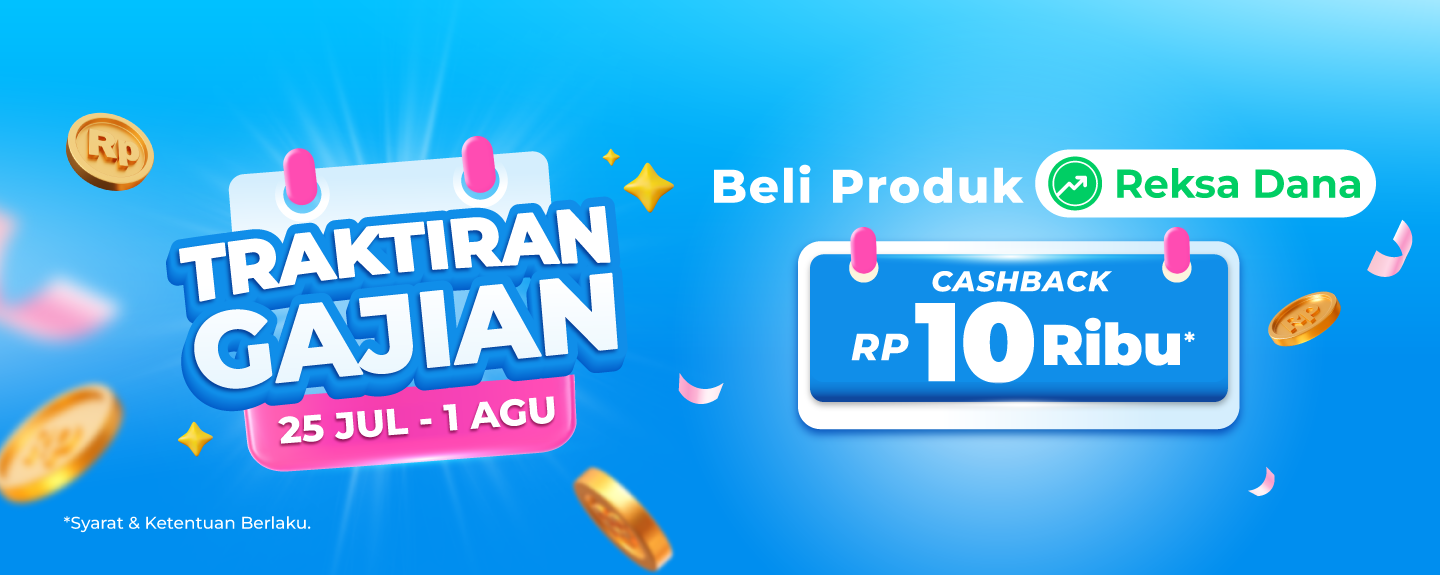 Isi Saldo Reksa Dana, Dapetin Cashback Rp10Ribu!