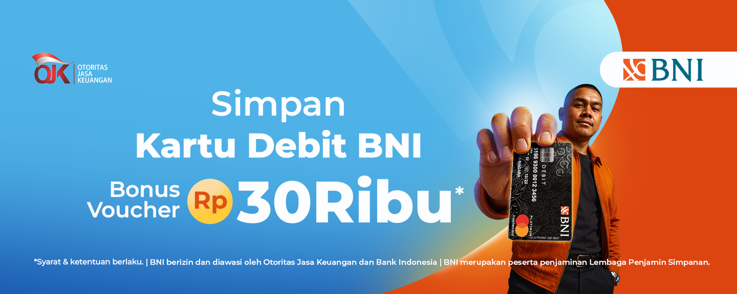 Save Card BNI & get discount 30K