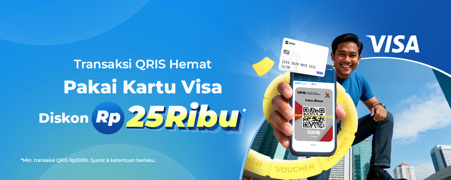 Bayar QRIS Pakai Kartu VISA di DANA & Dapatkan Diskon Rp25Rb!