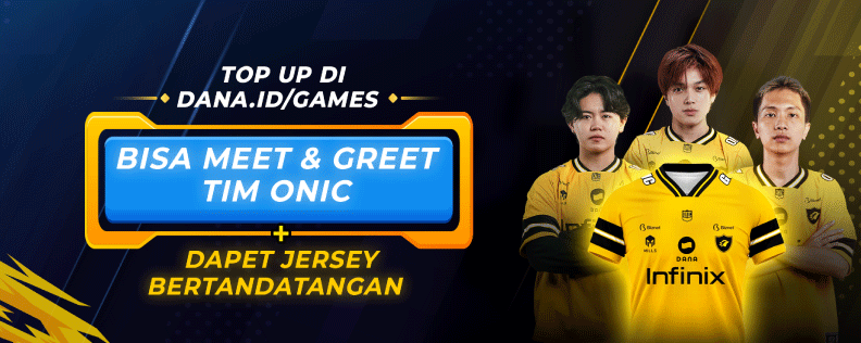 Meet & Greet sama ONIC & Menangin Jersey Bertandatangan di dana.id/games!