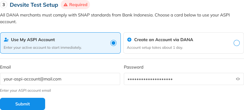 Use My ASPI Account